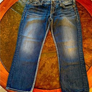 Women’s Silver Capri Jeans Size 30